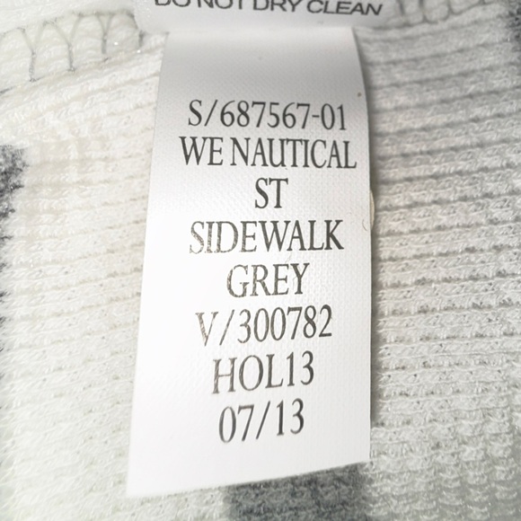 Banana Republic Men’s Pullover Long Sleeve Stripe Crewneck Gray White NWT Size M - Picture 10 of 15